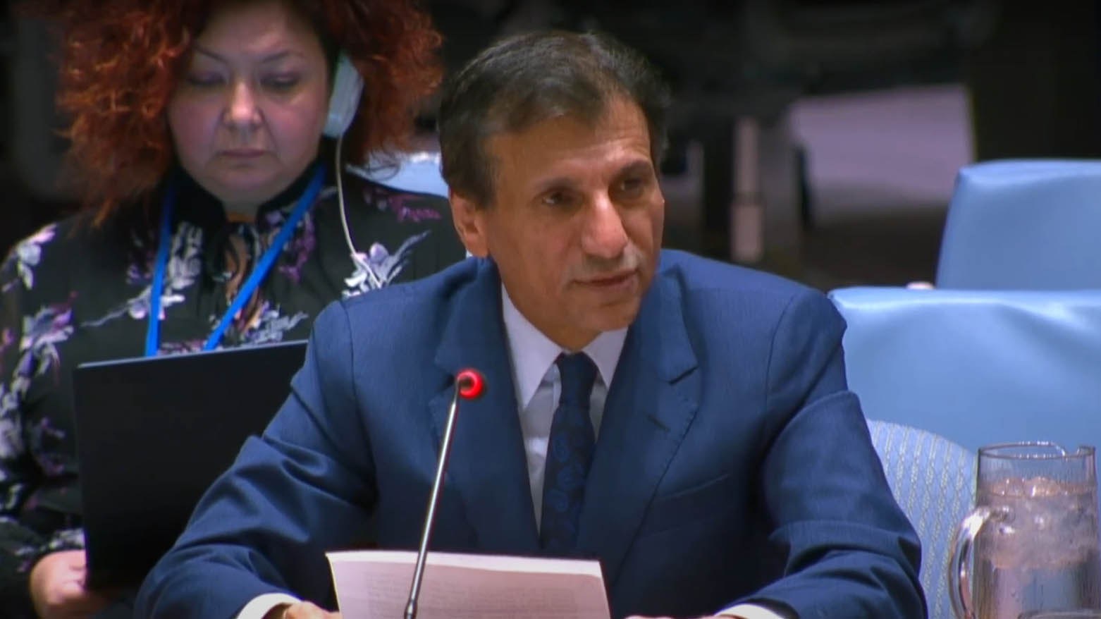 Mohamed al-Hassan, the Special Representative of the UN Secretary-General for Iraq and head of the UNAMI, speaking at the UN Security Council meeting, June 10, 2025. (Photo: UN)