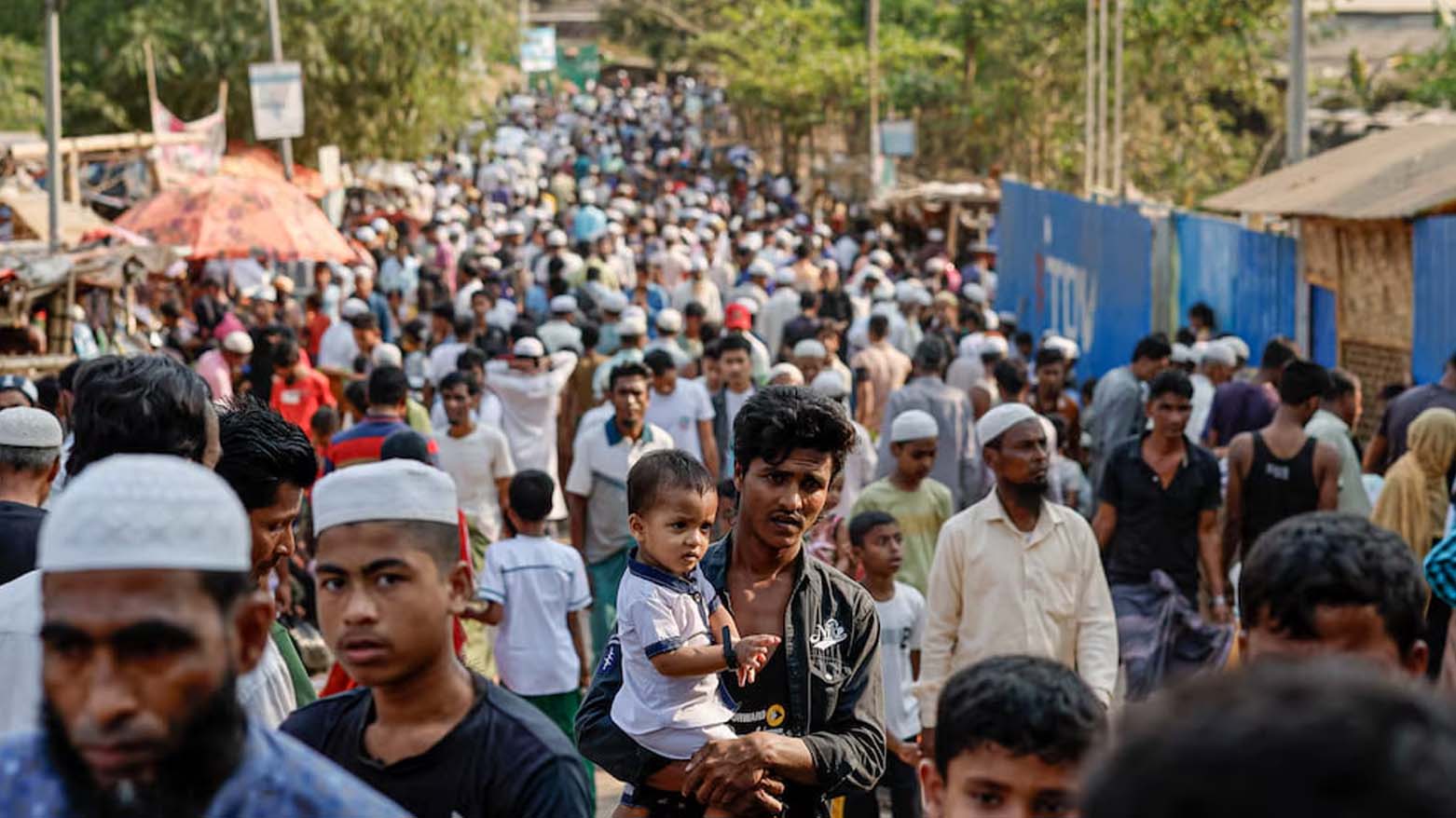 پناهندگان روهینگیا در اردوگاه پناهندگان بنگلادش، ۱۵ مارس ۲۰۲۵ - عکس: رویترز