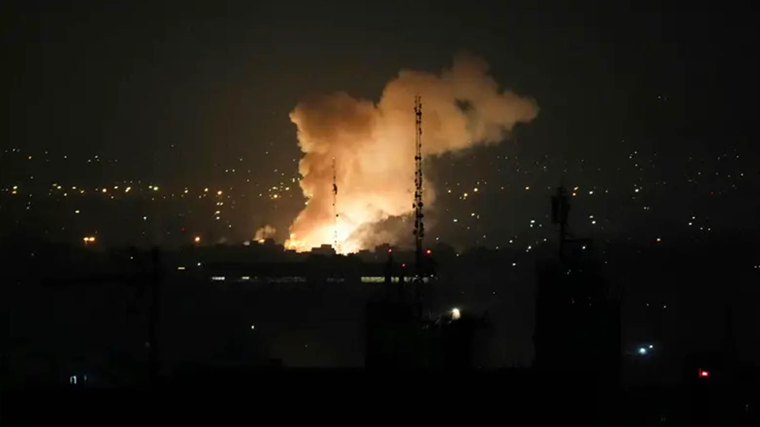 A photo of the Israeli strike on Tehran on early Friday. (Photo: Iranian Media)