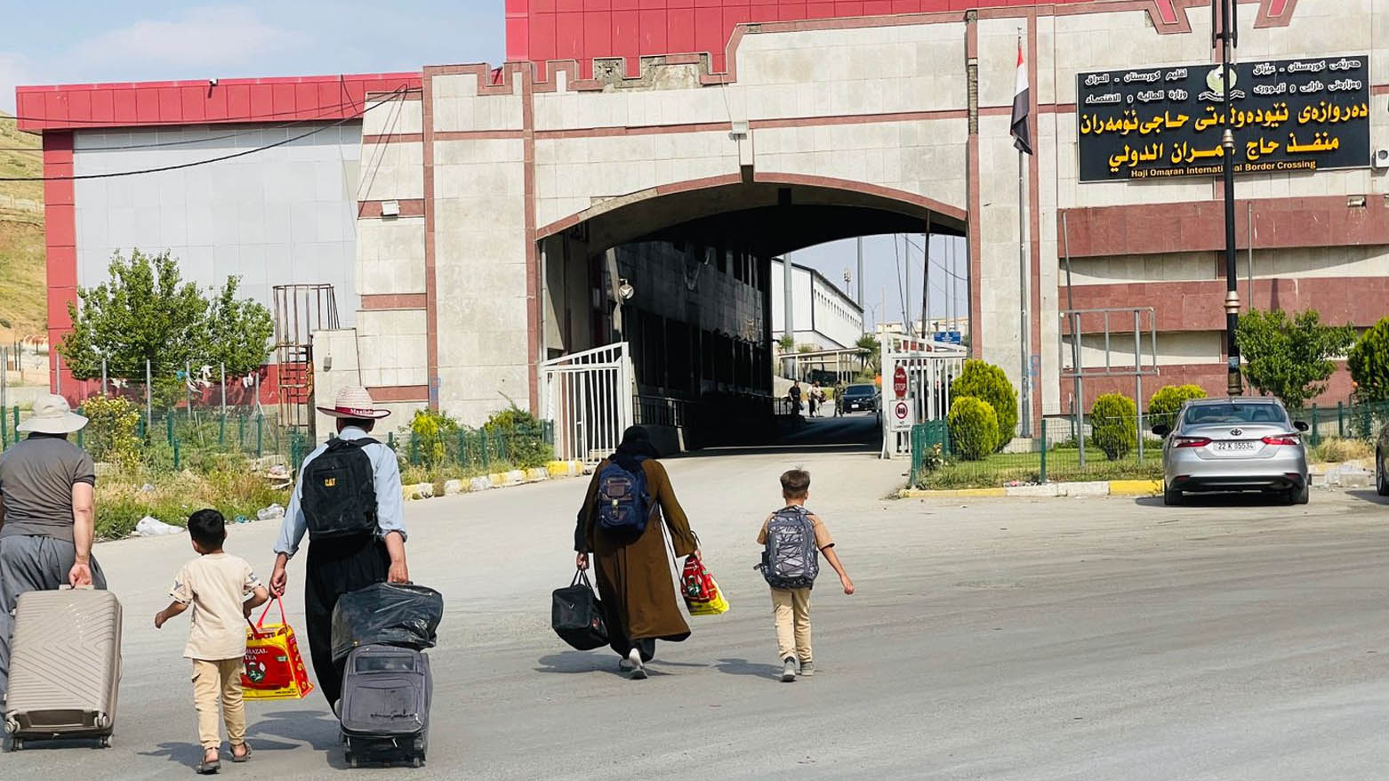 وێنەی ئەمڕۆ دەروازەی نێودەوڵەتیی حاجی ئۆمەران