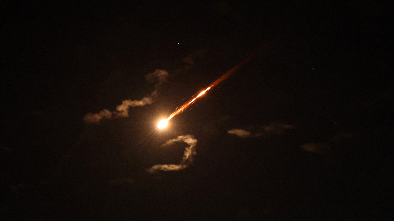 Debris of a missile fired from Iran toward Israel after being intercepted on June 13, 2025. (Photo: AFP)