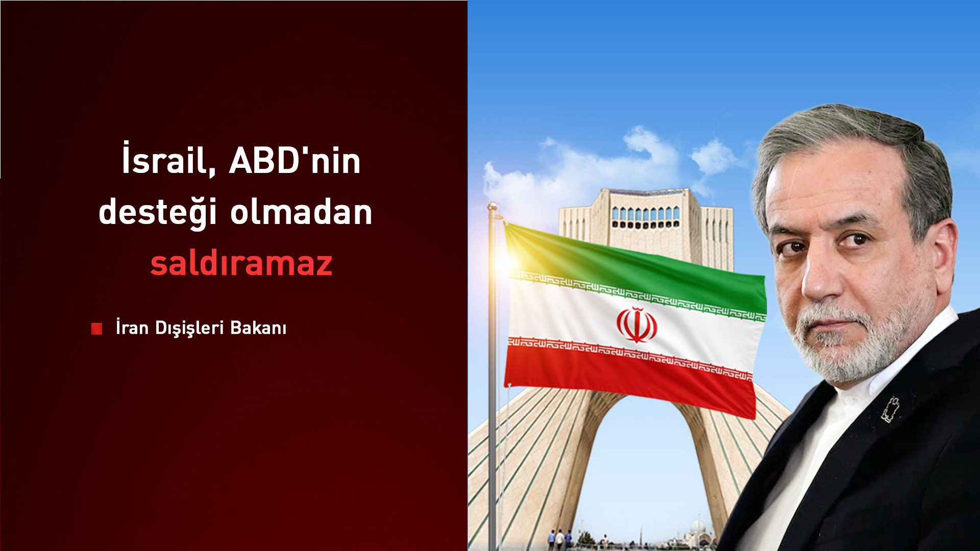 İran: Elimizde, ABD'nin İsrail'e yardım ettiğine dair güçlü deliller var
