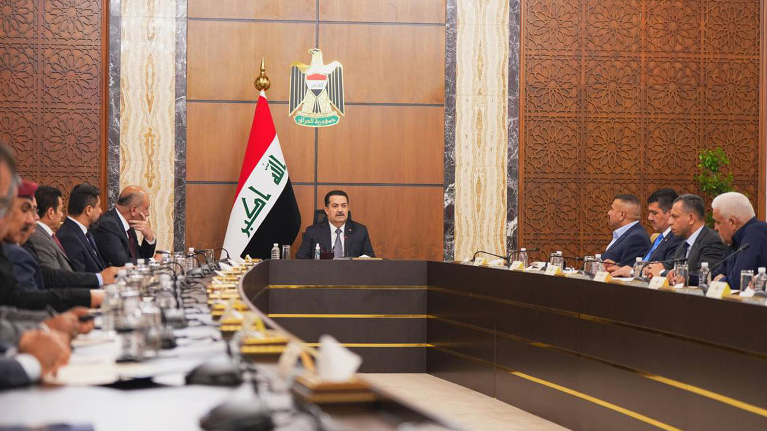 The meeting of the Iraqi National Security Council. (Photo: INA)