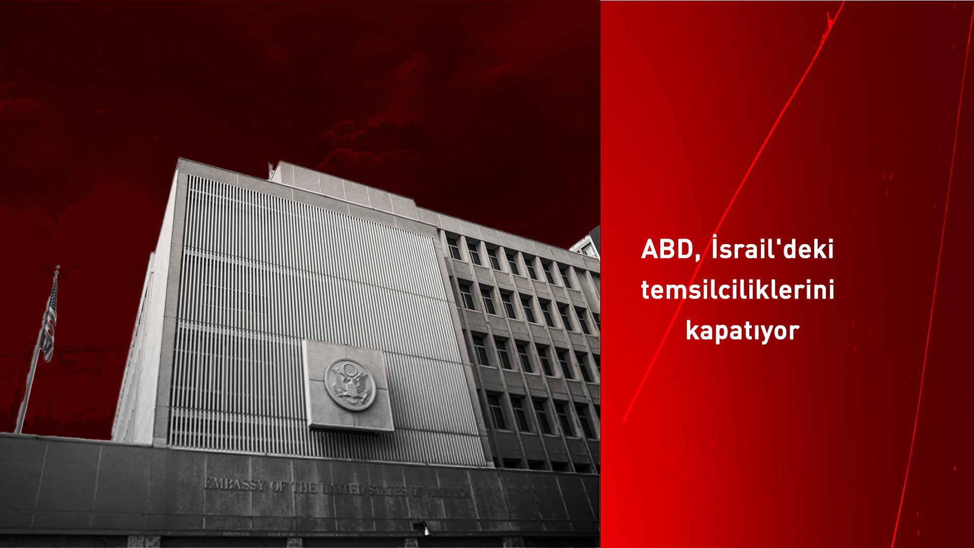 ABD, İsrail'deki temsilciliklerini kapatıyor