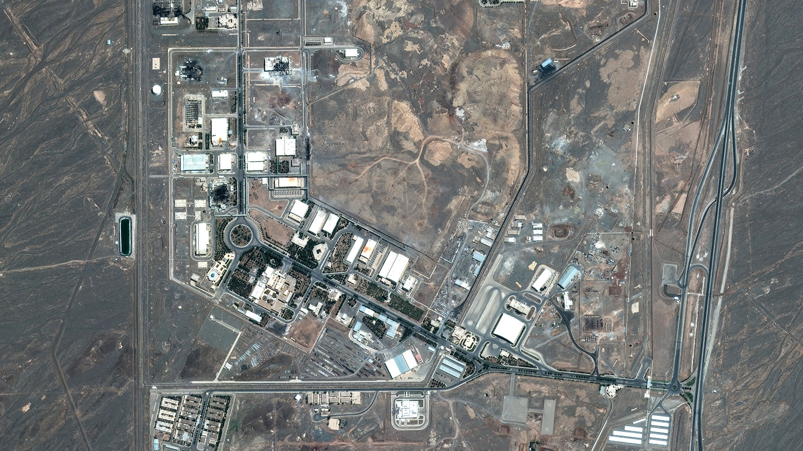 The Natanz nuclear facilities (Shahid Ahmadi Roshan Nuclear Facilities), near Ahmadabad, Iran after airstrikes on June 15, 2025. (Photo: AFP)