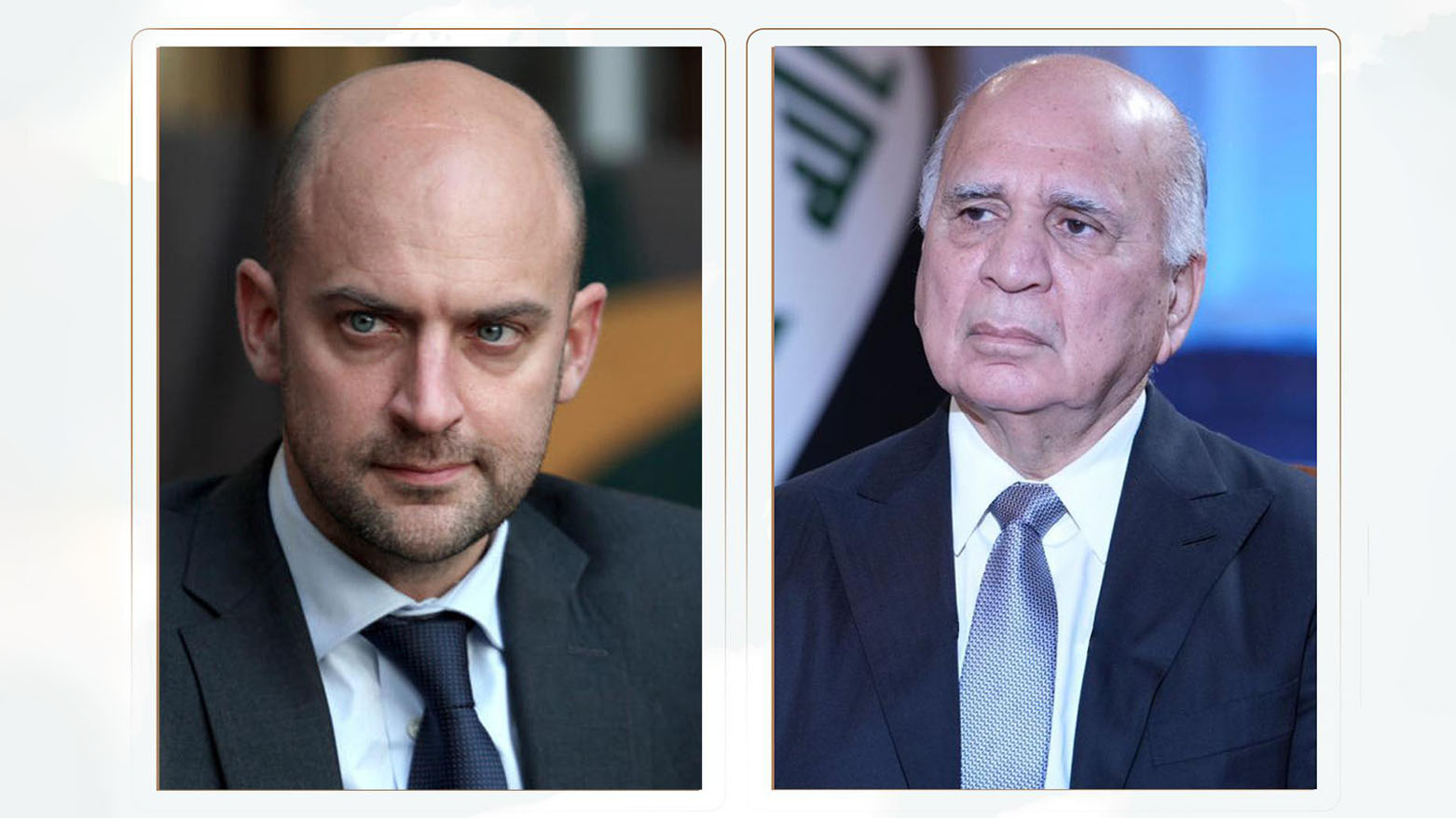 فواد حسینو ژان نوئل بارو، وزاری خارجه‌ی عراق و فرانسه