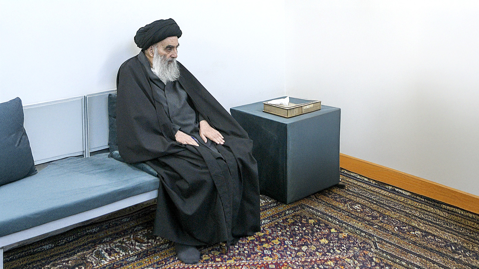 Grand Ayatollah Ali al-Sistani in Najaf, Iraq, March 6, 2021. (Photo: AP)
