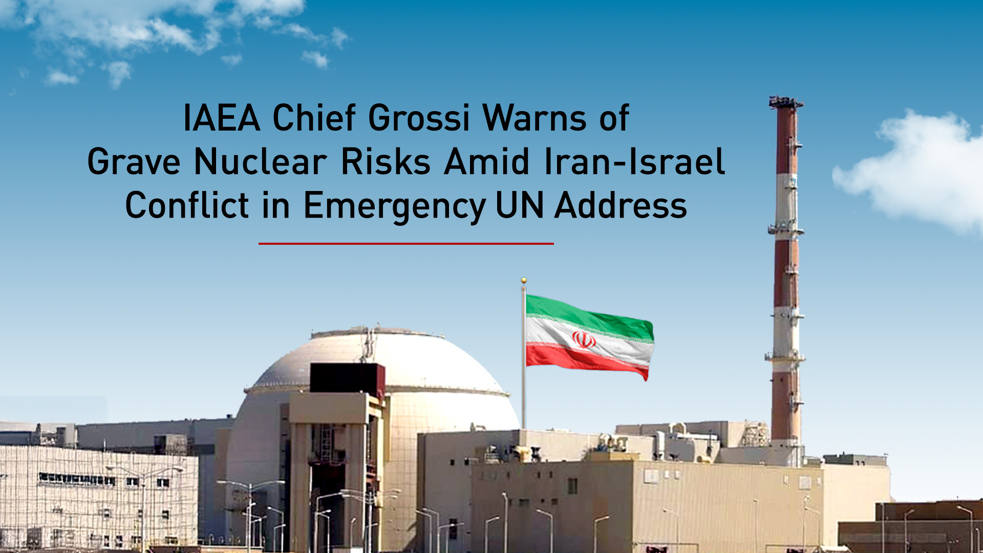 Rafael Grossi speaks via screen at UN meeting on Israel-Iran conflict, June 20, 2025. (Photo: AFP)