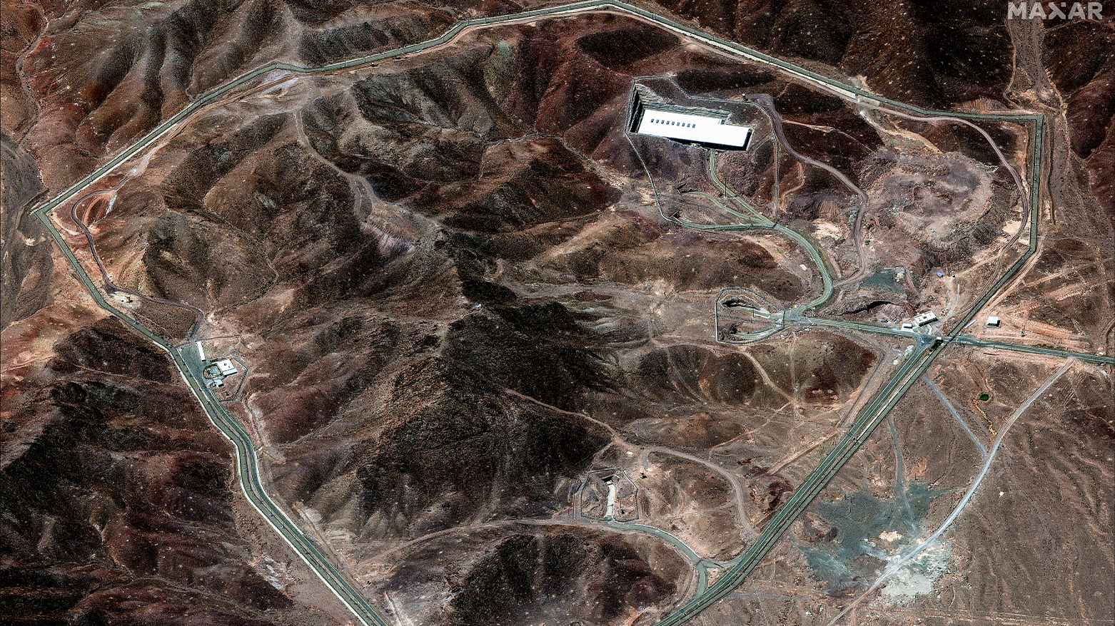 Satellite image by Maxar shows Fordow nuclear facility in central Iran, June 14, 2025. (Photo: AFP)