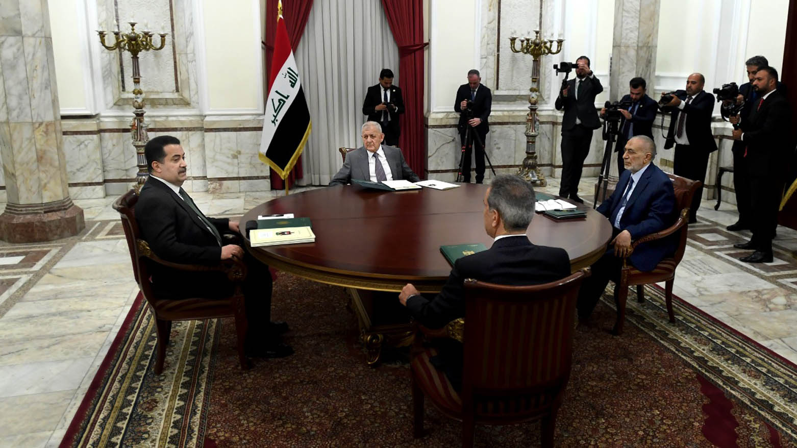 The meeting of the four Iraqi Presidencies, June 22, 2025. (Photo: INA)