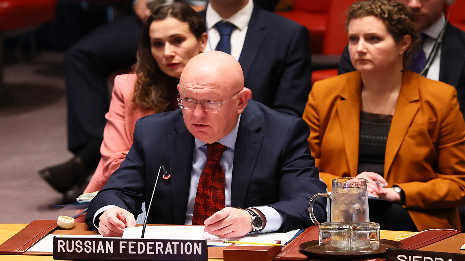 Vasily Nebenzya, Permanent Representative of Russia to the UN, speaks during a UN Security Council meeting on threats to international peace and security at the United Nations headquarters on Jun. 20, 2025. (Photo: AFP)