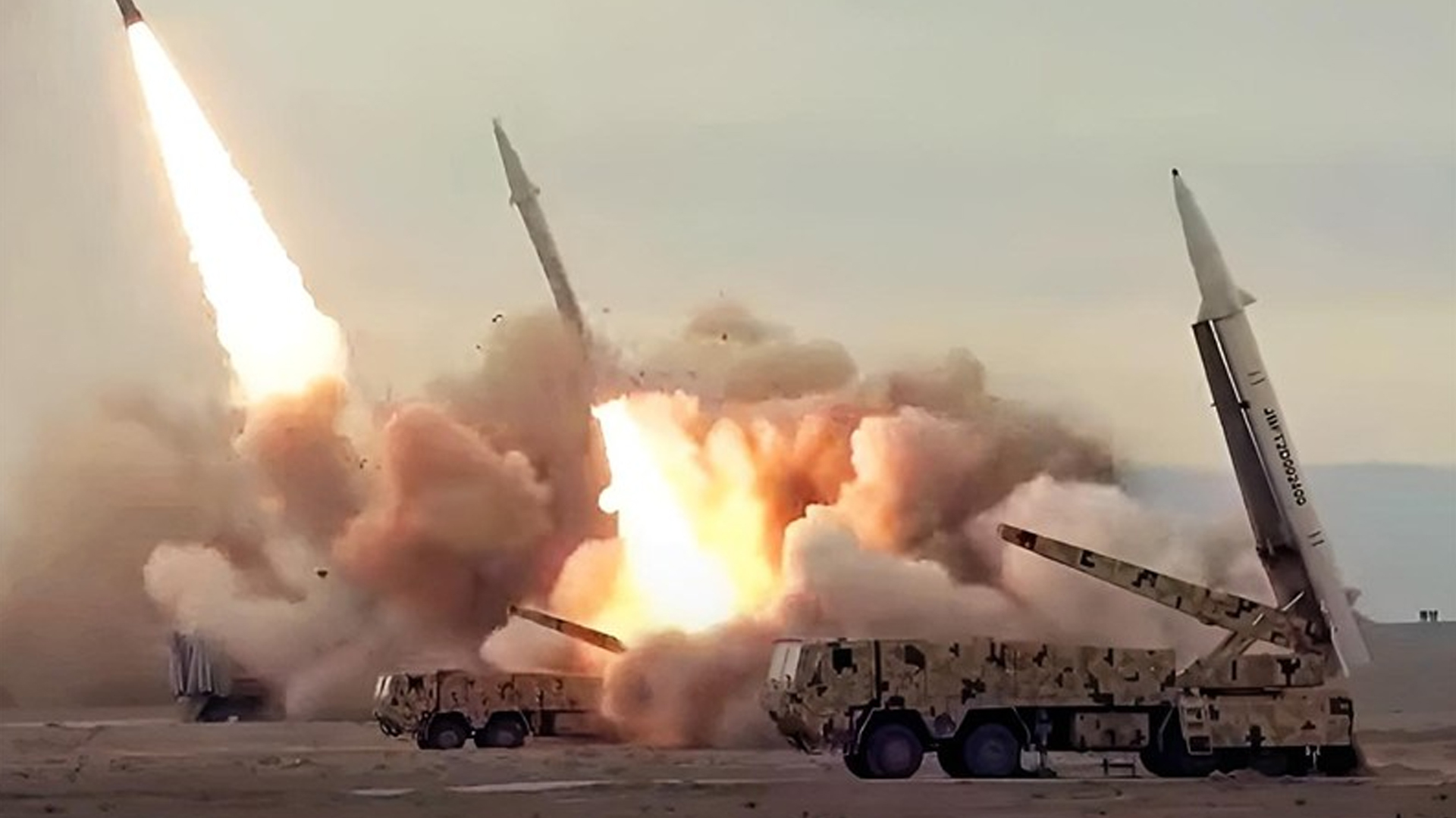 Iranian ballistic missiles. (Photo: Video screenshot from Iranian media)