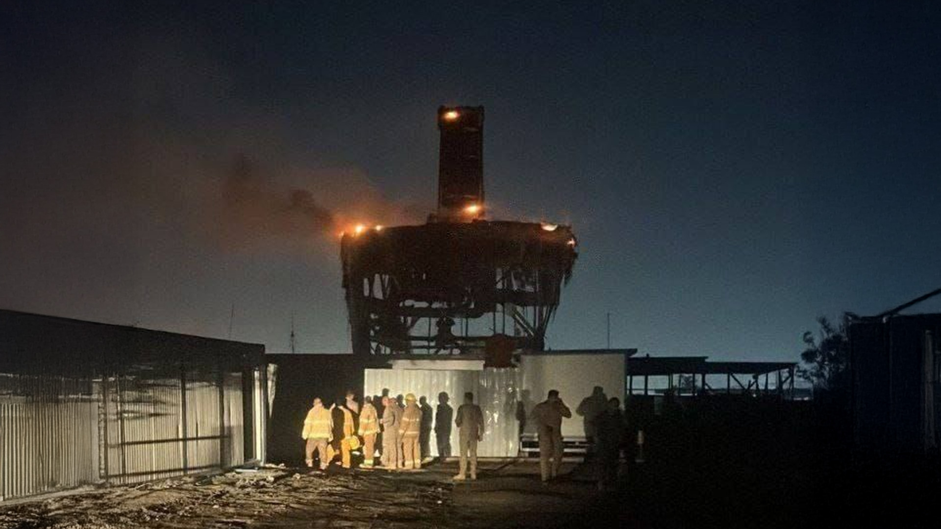 Image shows the explosion in Baghdad's Taji military base. (Photo: Kurdistan24)