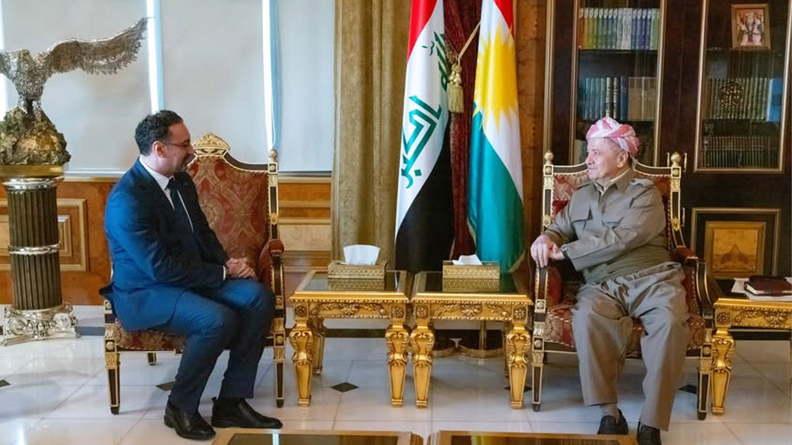 الرئيس بارزاني يستقبل قنصل الأردن في إقليم كوردستان