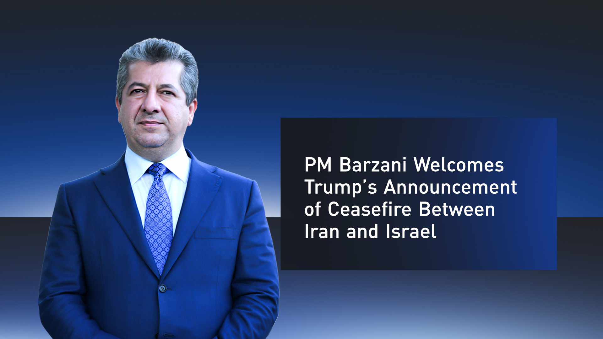 Kurdistan Region Prime Minister Masrour Barzani. (Photo: KRG)