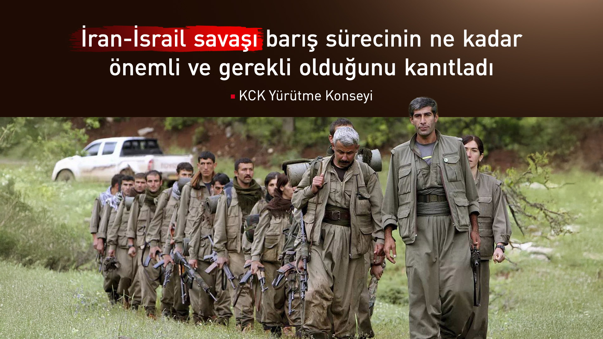 KCK Yürütme Konseyi: Barış sürecini iktidarın elinde bir malzeme olmaktan çıkarabiliriz