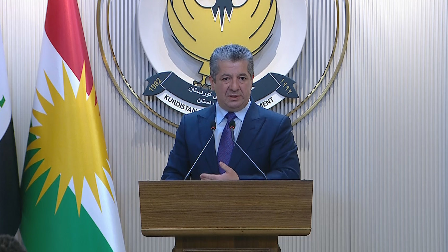 کۆنفرانسی ڕۆژنامەوانیی سەرۆک وەزیران مەسرور بارزانی