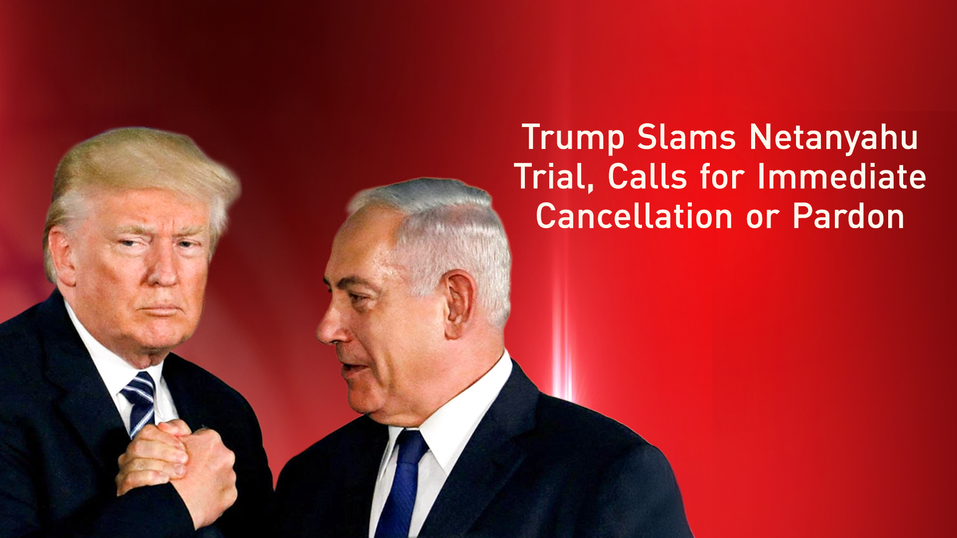 President Donald Trump and Israeli Prime Minister Benjamin Netanyahu shake hands. (Photo: AP)