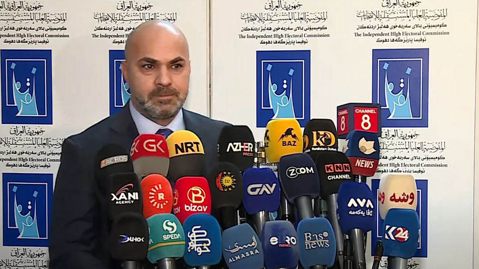 مسؤول مكتب مفوضية الانتخابات العراقية في دهوك خالد عباس
