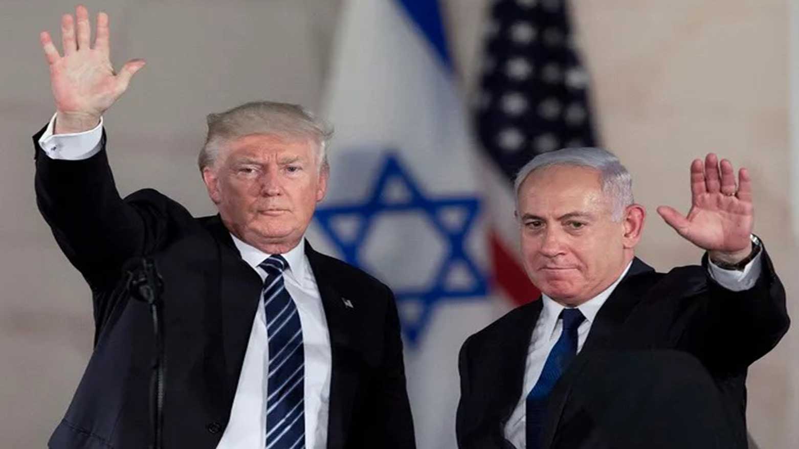 US President Donald Trump, (L), waves with Israeli PM Benjamin Netanyahu at the Israel Museum in Jerusalem, May 23, 2017. (Photo: AP)