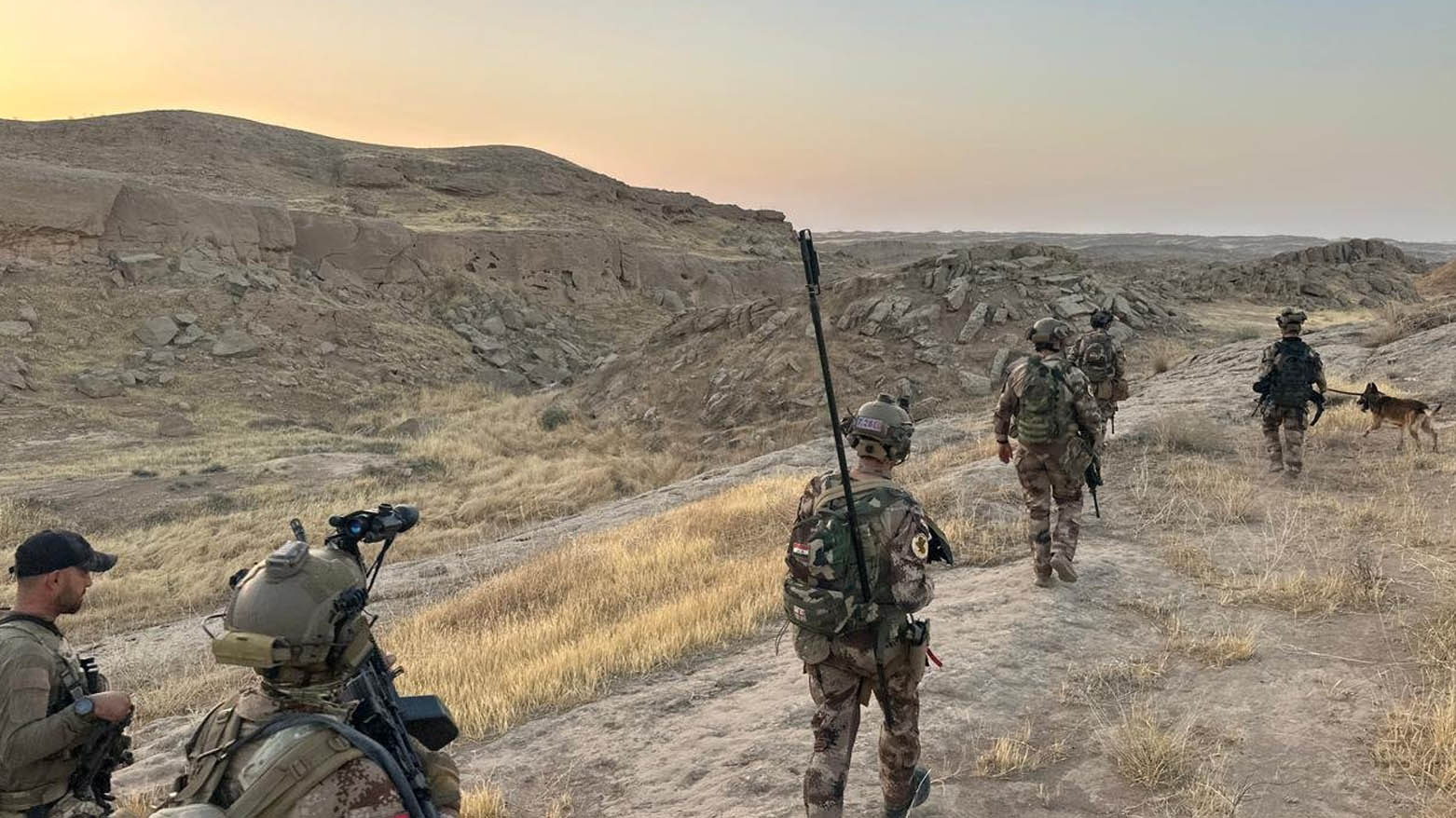 Joint Operation of Iraqi Counter Terrorism Service and Sulaimani security forces in Kirkuk province, June 29, 2025. (Photo: Iraqi Counter Terrorism Service)