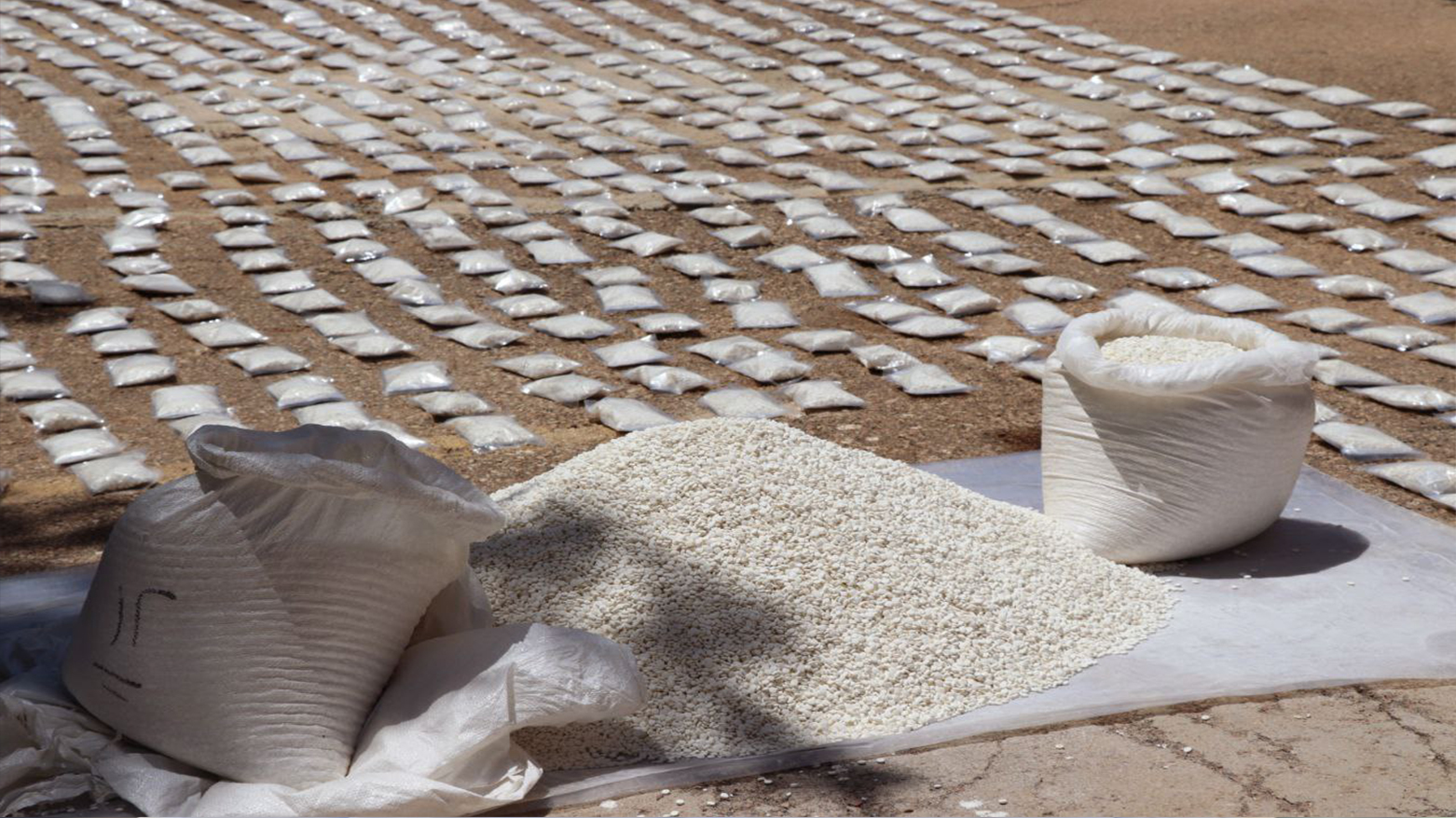 The confiscated captagon pill, Daraa,  Jun. 29, 2025. (Photo: AFP)