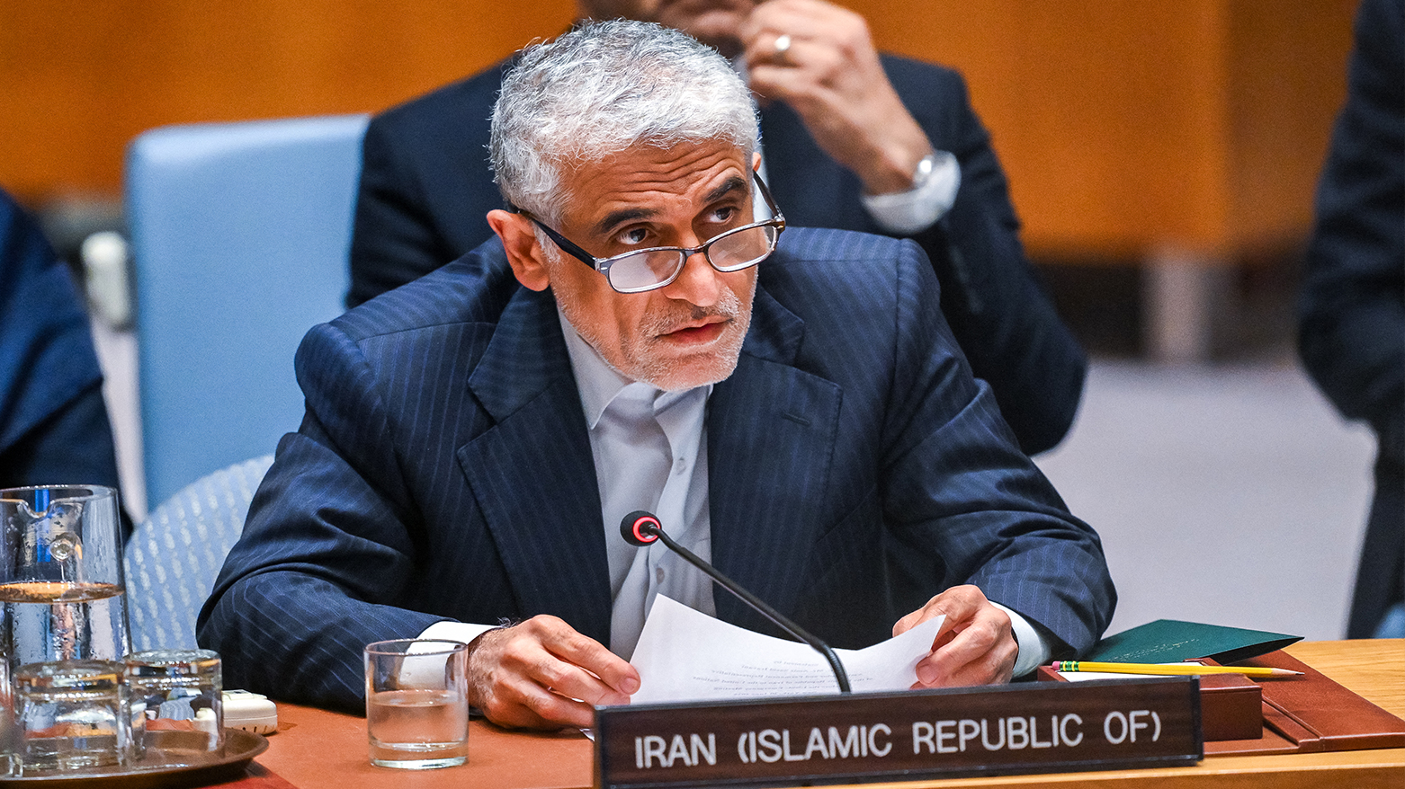 Iran's UN representative Amir Saeid Iravani speaks during a United Nations Security Council meeting on the Israel-Iran conflict at the UN headquarters in New York on Jun. 20, 2025. (Photo: AFP)