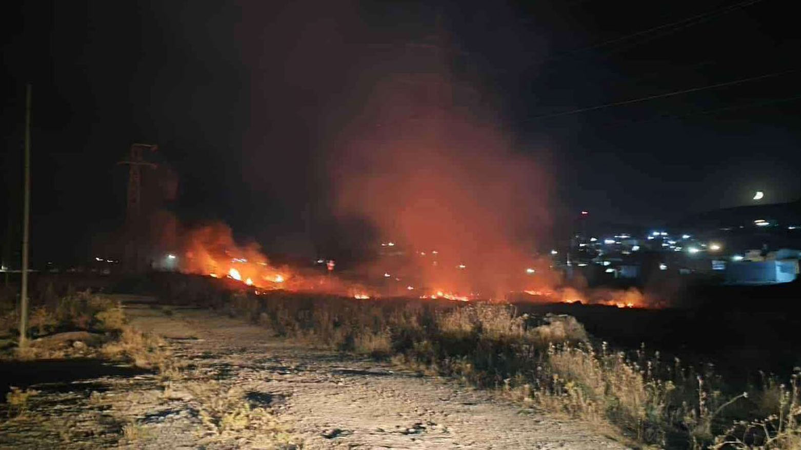 محل سقوط پهپادها در سلیمانیه