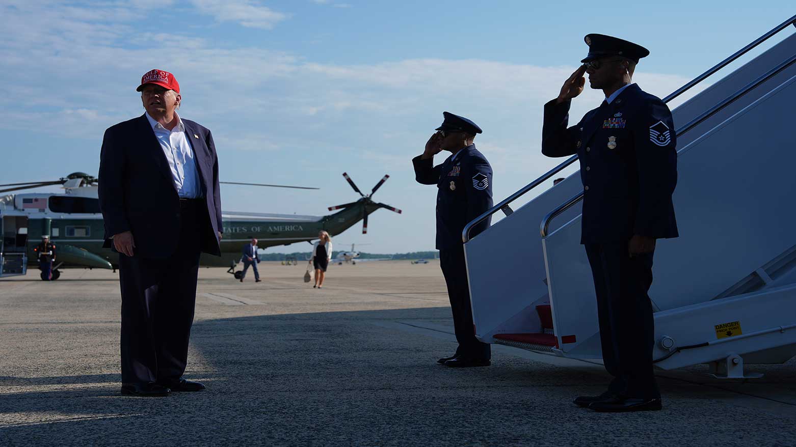 U.S. President Donald Trump boards Air Force in Andrews Air Force Base, Md, July 1, 2025. (Photo: AP)