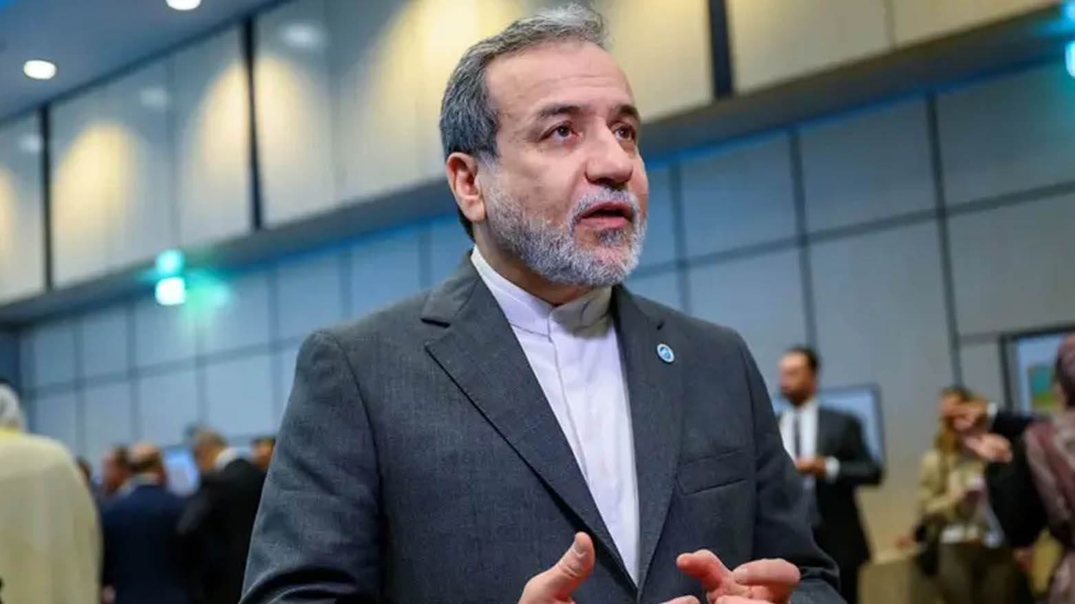 Iran foreign minister Abbas Araghchi speaks journalists ahead the family photo during the 51st session of the Council of Foreign Ministers of the Organization of Islamic Cooperation (OIC) in Istanbul, on Jun 21, 2025. (Photo: AFP)