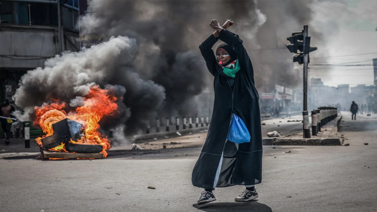 خۆپیشاندەرێک لە نایرۆبی