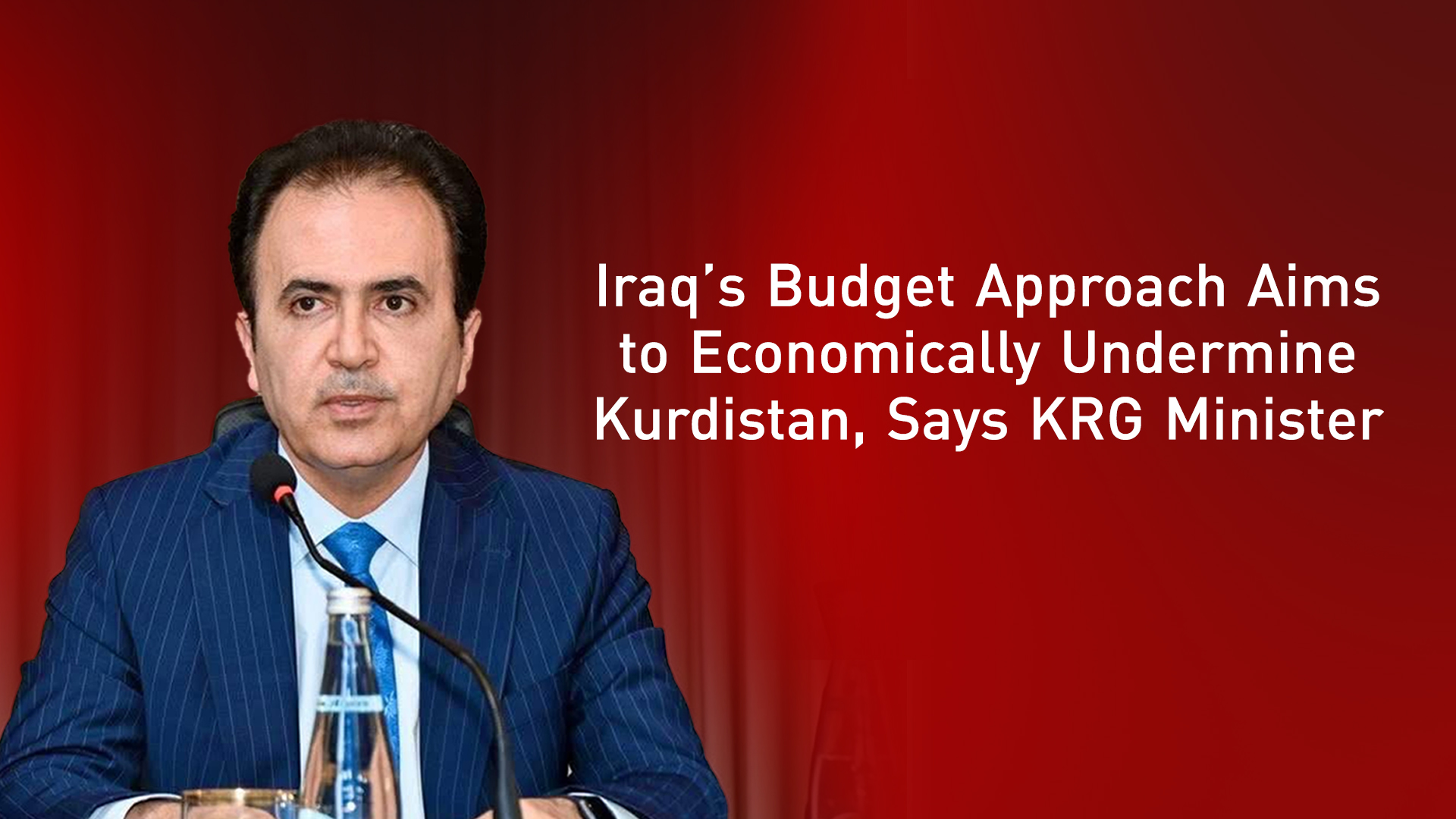 Pishtiwan Sadiq, Kurdistan Region’s Minister of Endowments and Religious Affairs. (Graphics: Kurdistan24)