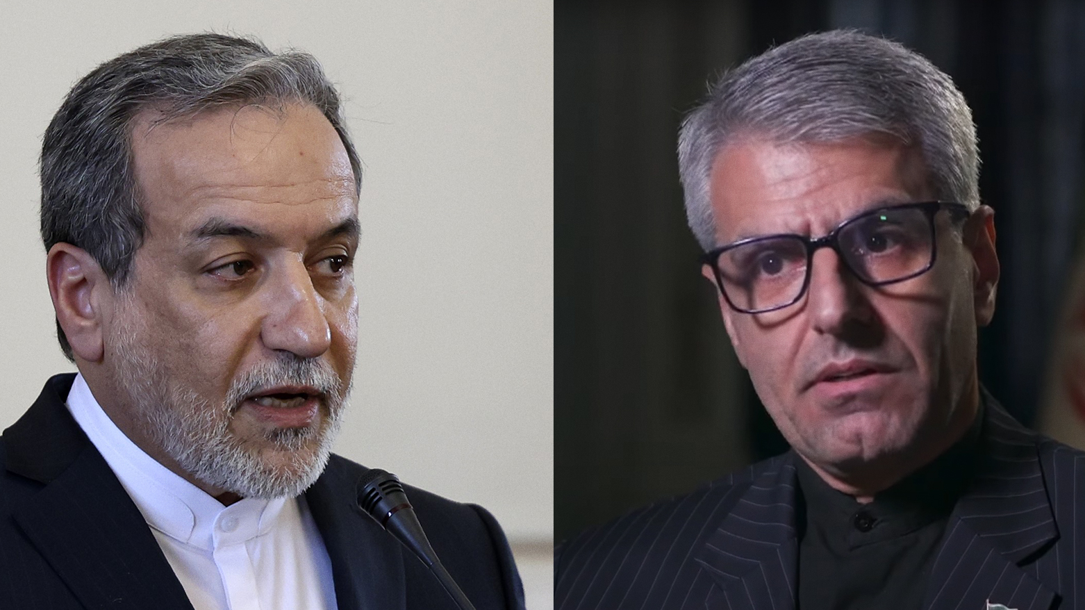 L-R: Iran's FM Abbas Araghchi and Iran's FM Spokesperson Esmaeil Baqaei. (Photo: Kurdistan24)