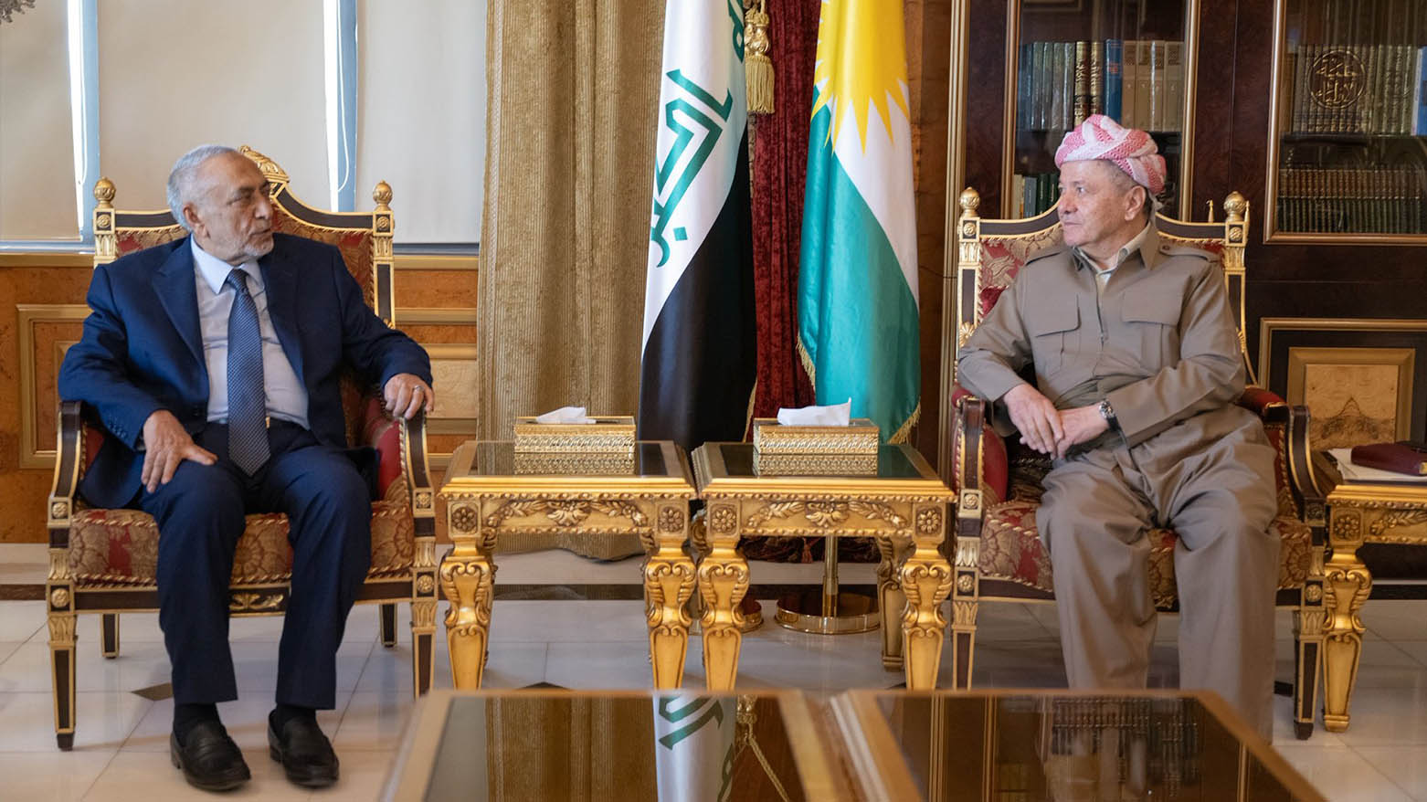 الرئيس بارزاني يستقبل رئيس مجلس النواب العراقي