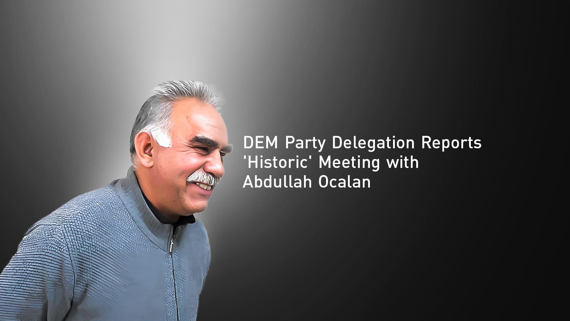 imprisoned Kurdistan Workers' Party (PKK) leader Abdullah Ocalan. (Photo: Designed by Kurdistan24)