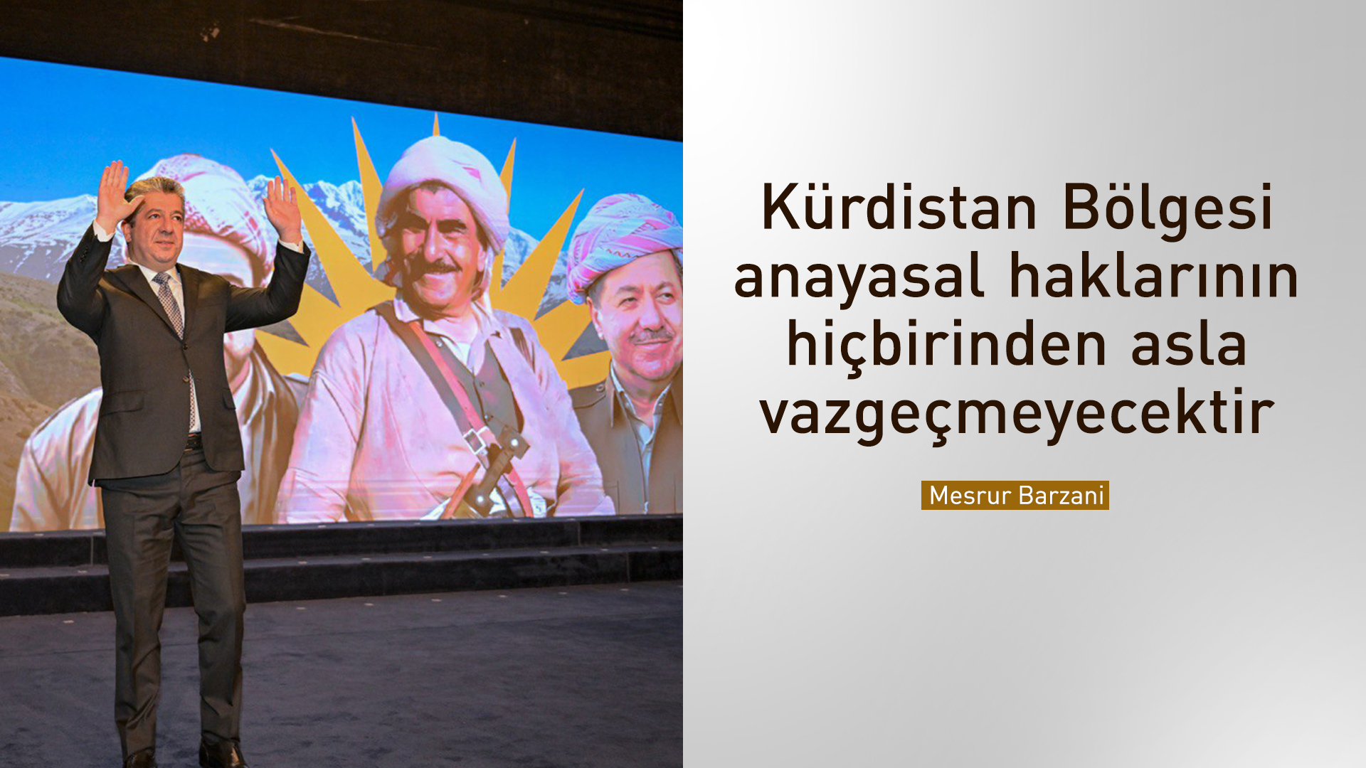 Mesrur Barzani: Federal hükümetle olan sorunumuz siyasidir