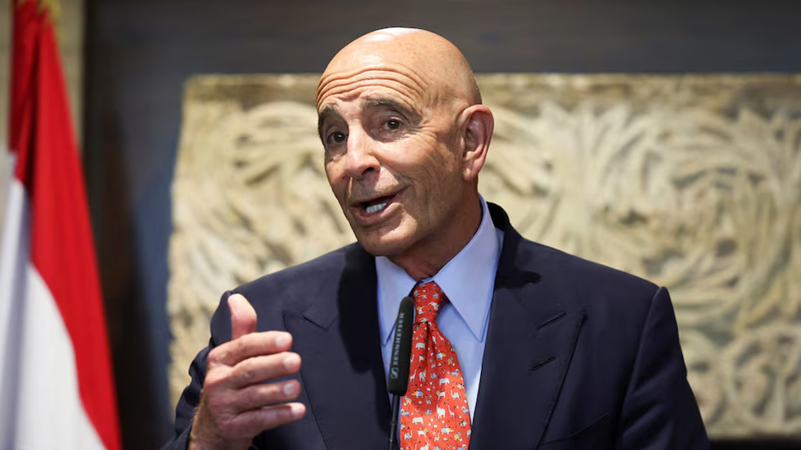 Thomas Barrack: Ez bi çekdanîna Hizbullahê geşbîn im
