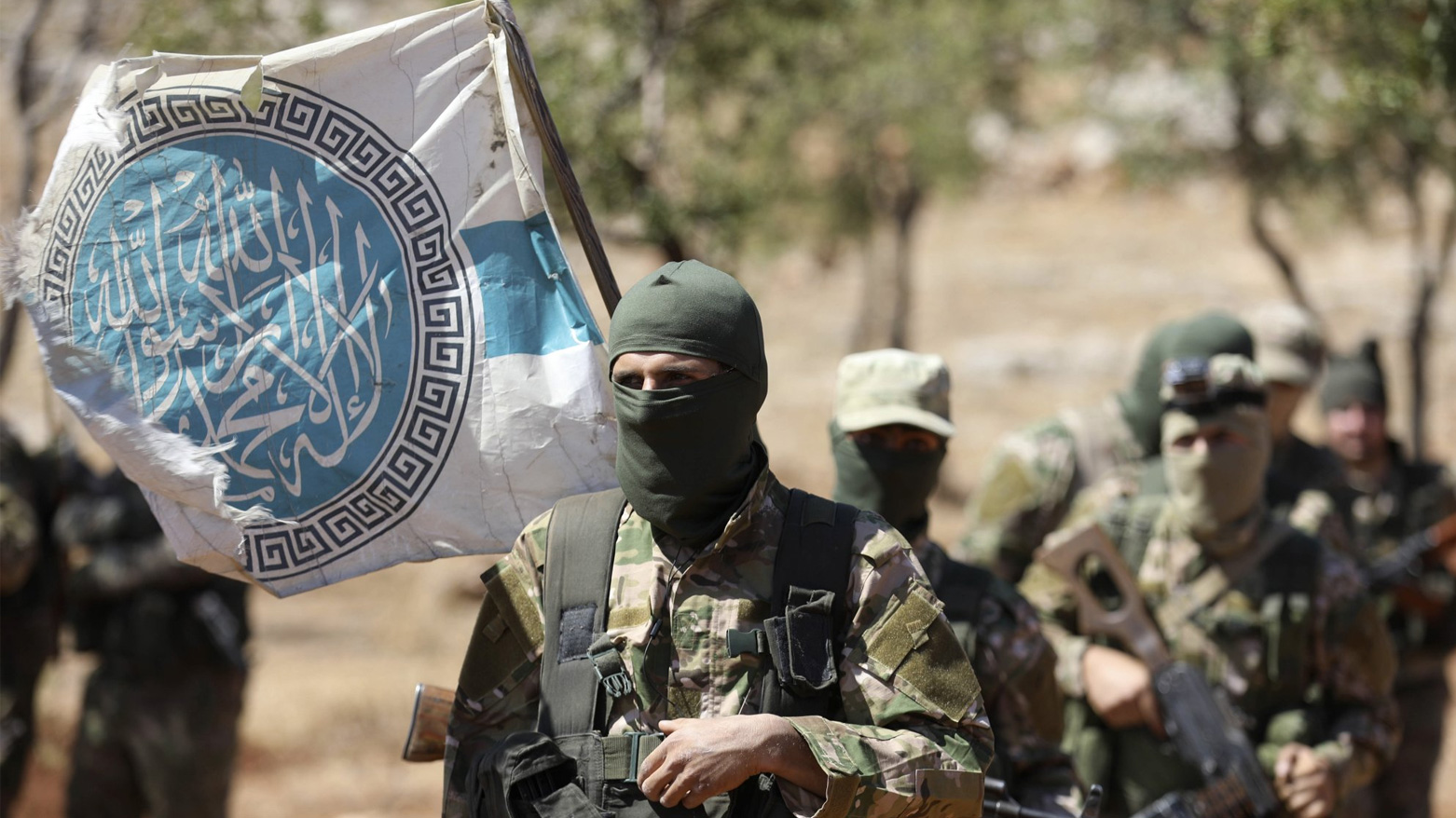 Fighters from HTS train in Idlib Province, Syria. (Photo: AFP)