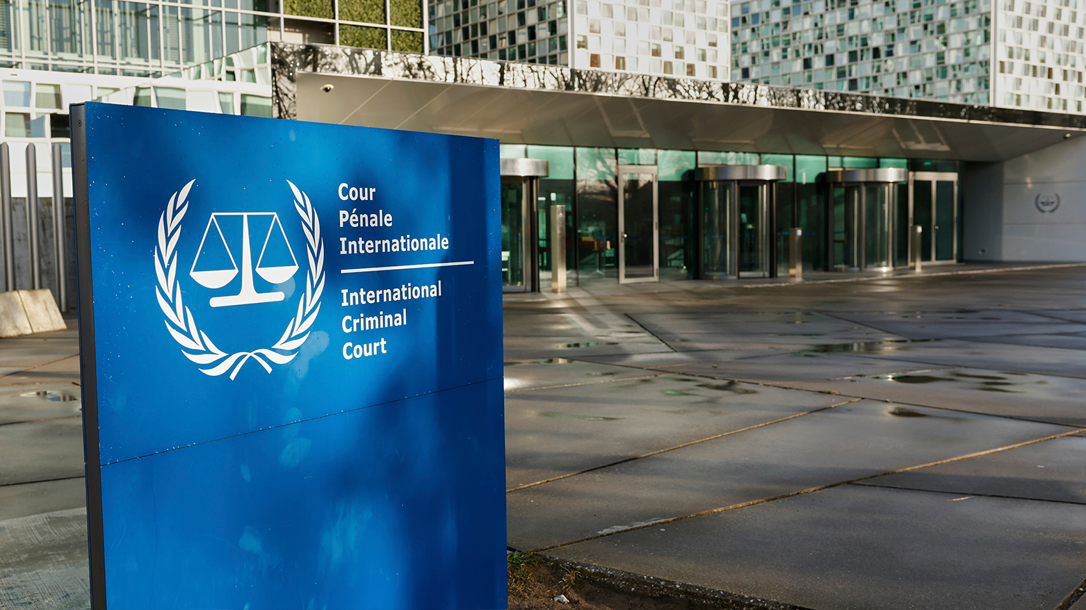 A general view of the exterior of the International Criminal Court in The Hague, Netherlands, Mar. 12, 2025. (Photo: AP)
