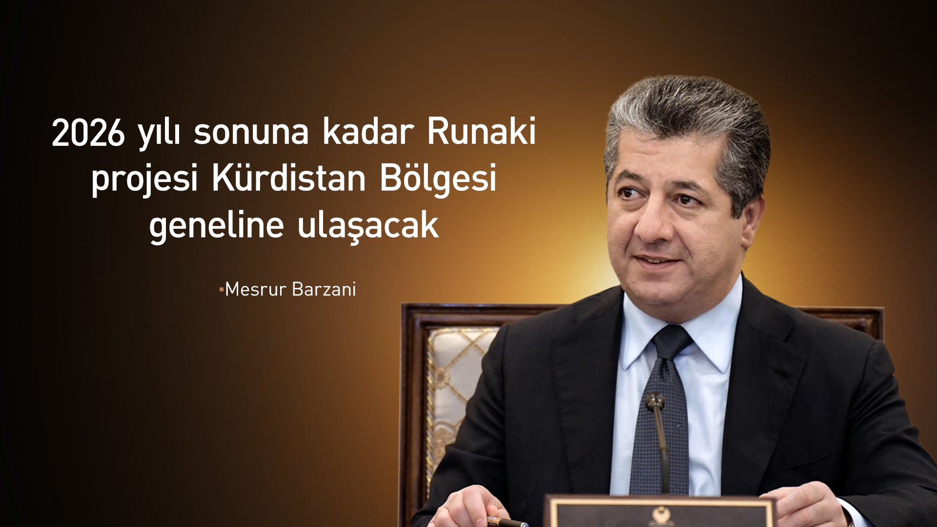 Mesrur Barzani'den "Runaki projesi" paylaşımı