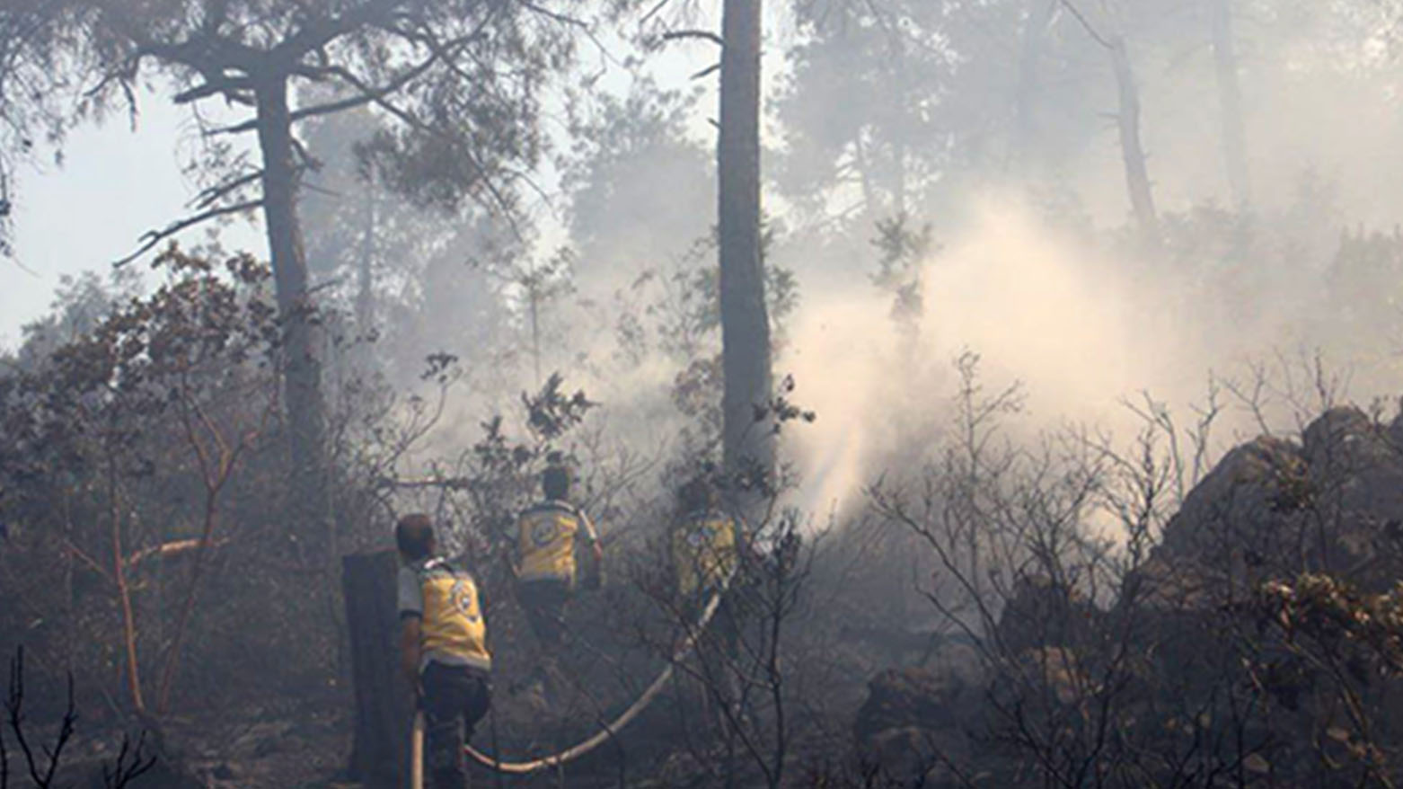 الدفاع المدني السوري: تقدم كبير في السيطرة على بؤر النيران في ريف اللاذقية