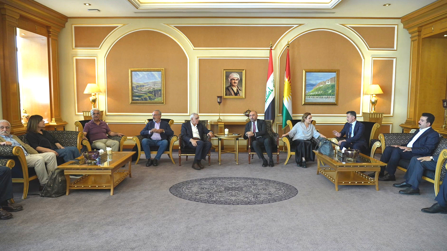Dem Party delegation in Erbil, Kurdistan Region. (Photo: Kurdistan24)