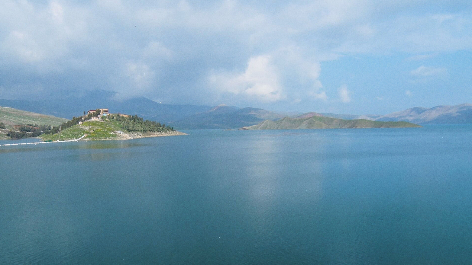 The photo shows one of the dams in the Kurdistan Region. (Photo: Kurdistan24)