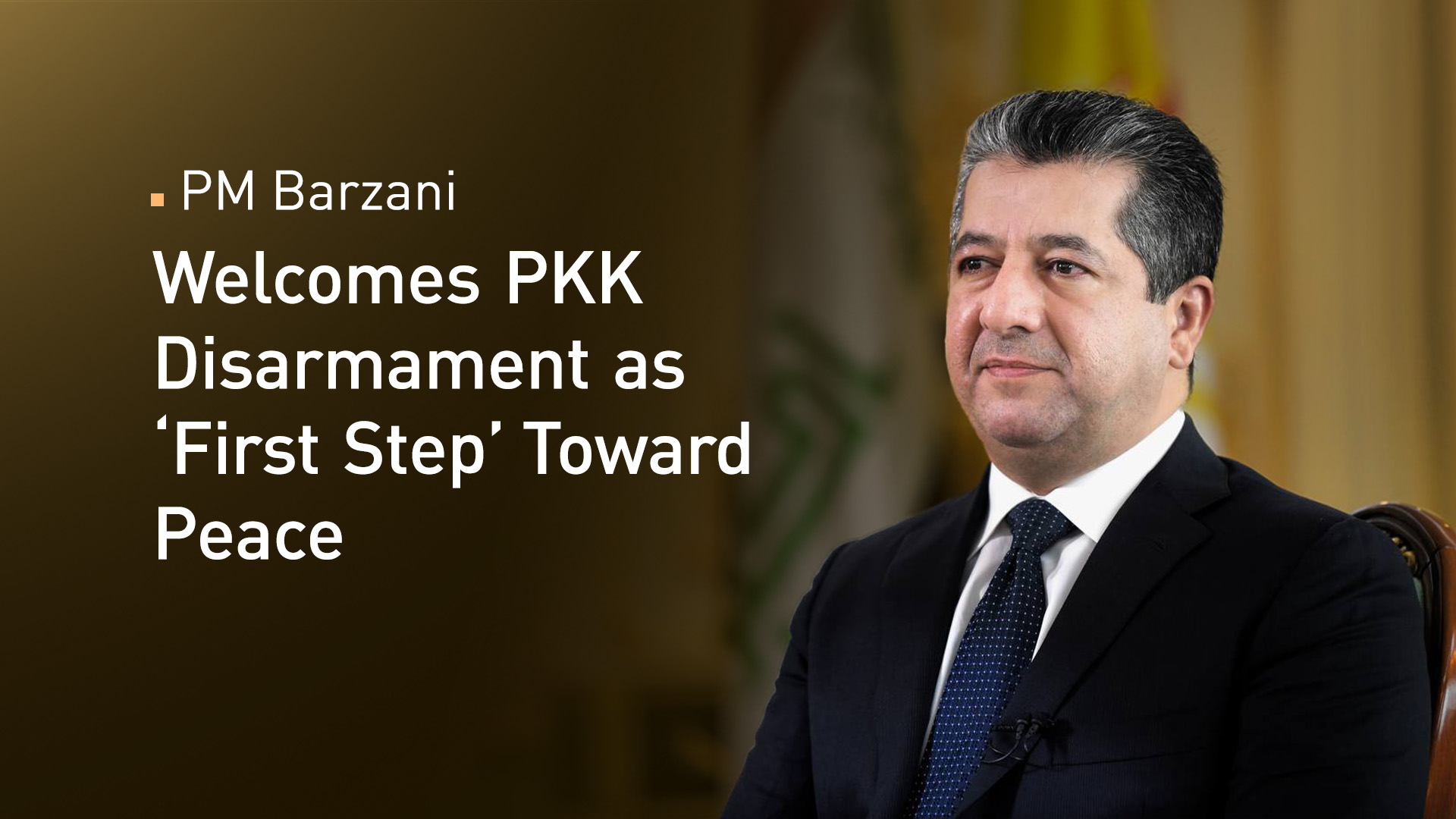 Kurdistan Region Prime Minister Masrour Barzani. (Graphic: Designed by Kurdistan24)