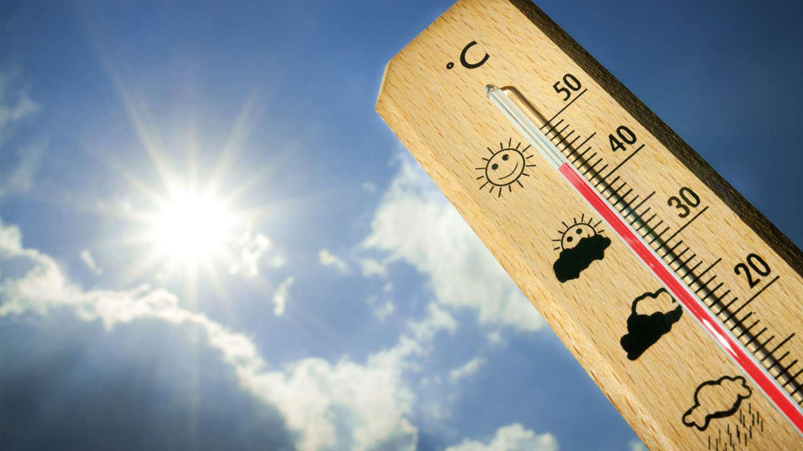 A thermometer nearing to 50 degree. (Photo: Social Media)