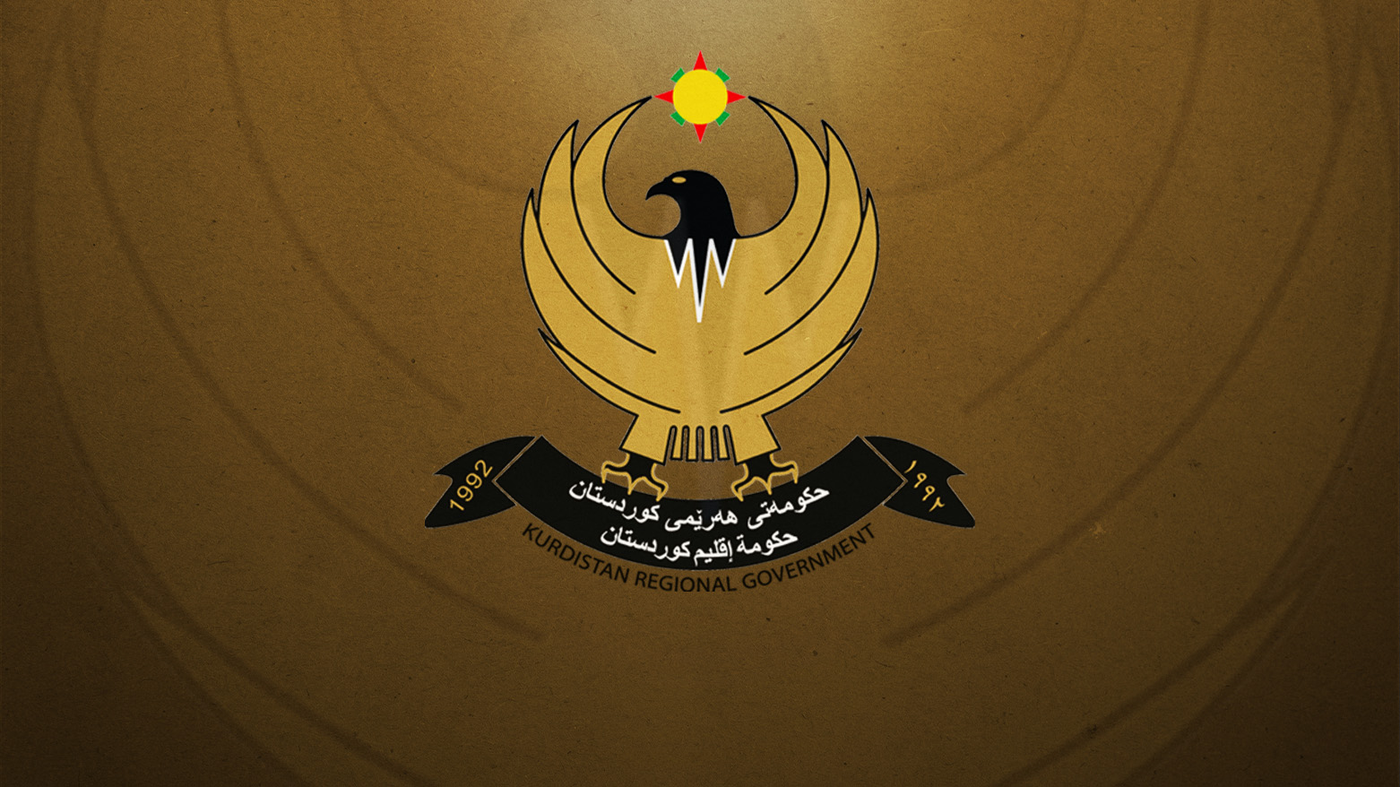 The emblem of Kurdistan Regional Government (KRG). (Photo: KRG)