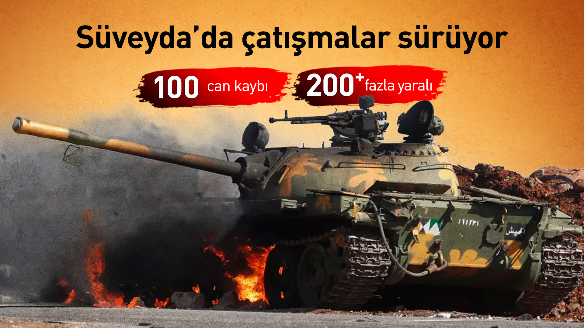 Süveyda'da çatışmalar sürüyor: Can kaybı ve yaralı sayısı yükseldi