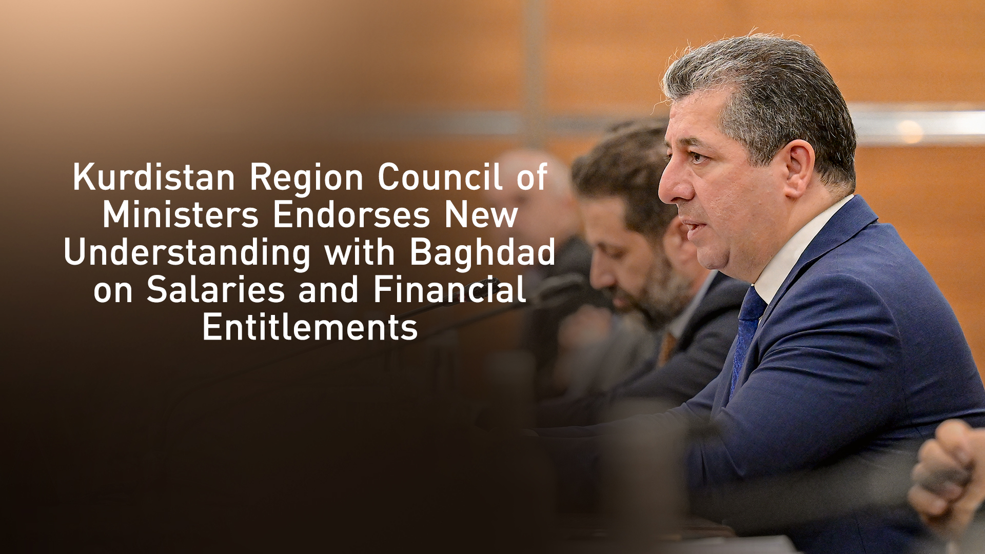 Prime Minister Masrour Barzani, chairing the KRG Council of Ministers, Erbil, July 16, 2017. (Photo: KRG)