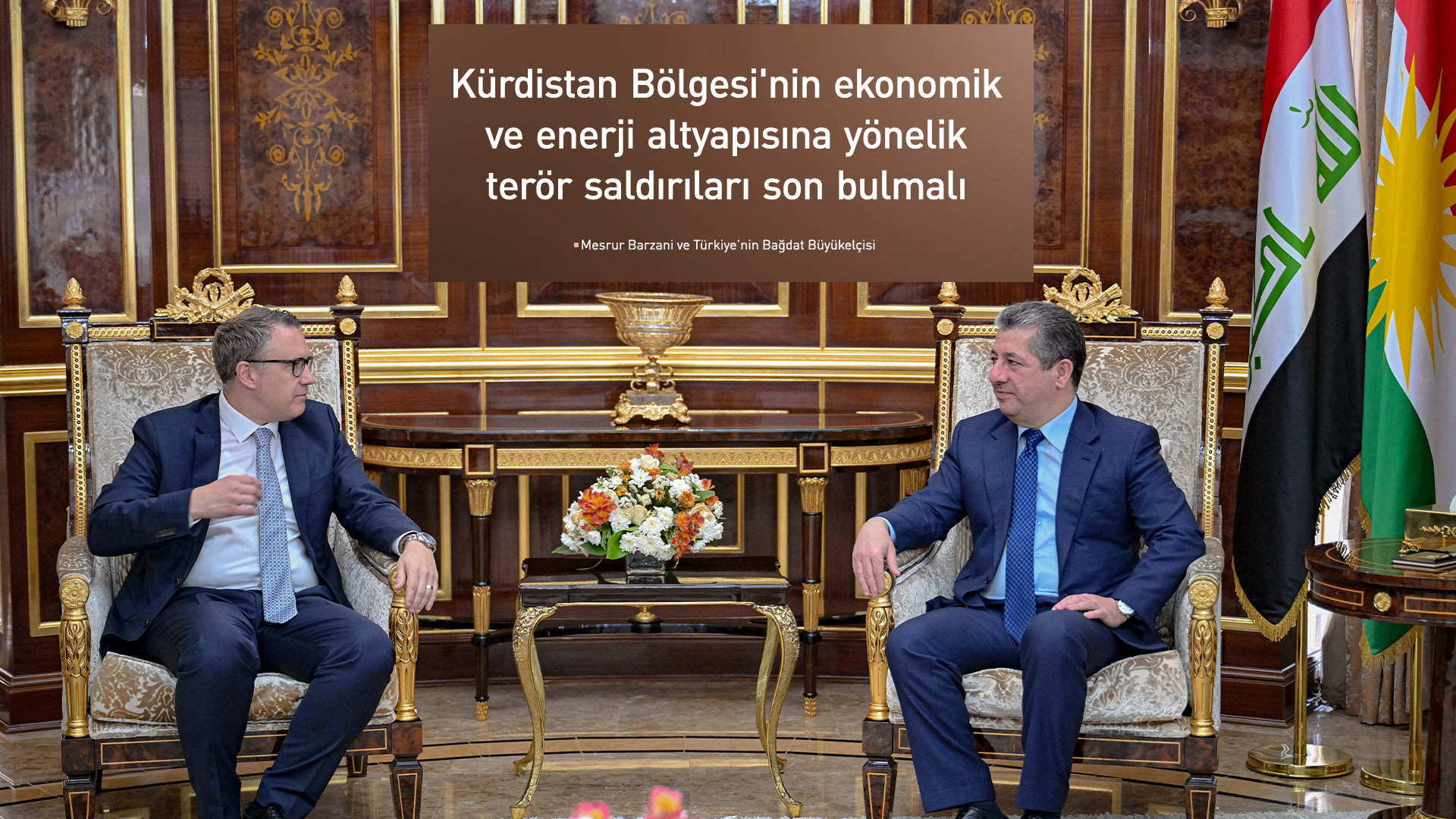 Başbakan Barzani, Türkiye’nin Bağdat Büyükelçisi İnan'ı kabul etti