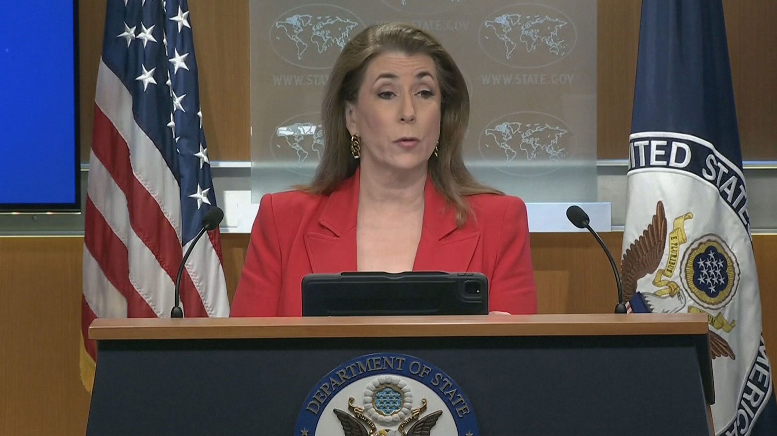 US State Department spokesperson Tammy speaking at the press briefing, July 17, 2025. (Photo: US State Department)